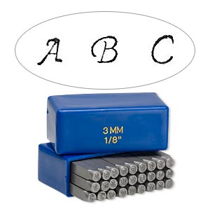 Metal Stamp Set 1/8 Inch Letters and Number Set 3mm-metal Supply
