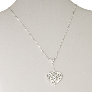 Pendant Style Imitation rhodium-plated Silver Colored