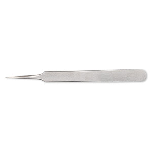Tweezers Stainless Steel Silver Colored