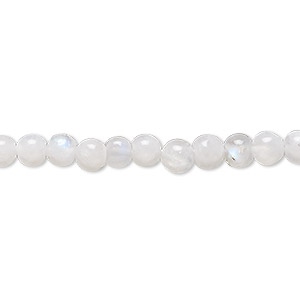 Bead, rainbow moonstone (natural), 5mm hand-cut round, C grade, Mohs hardness 6 to 6-1/2. Sold per 15-1/2&quot; to 16&quot; strand.