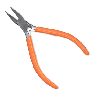 Pliers, Wolf Tools&reg;, Groovy Chain-Nose, stainless steel and rubber, 5-3/4 inches. Sold individually.