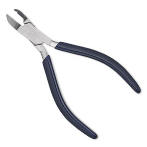 Pliers, EUROTOOL&reg;, stone-setting, stainless steel and rubber, blue, 5-1/4 inches. Sold individually.