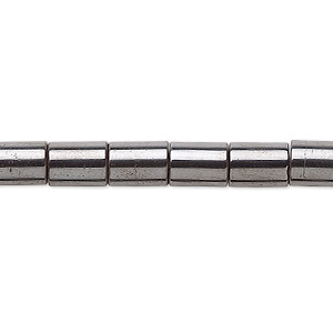 Bead, Hemalyke&#153; (man-made), magnetic, 8x5mm tube. Sold per 15-1/2&quot; to 16&quot; strand.