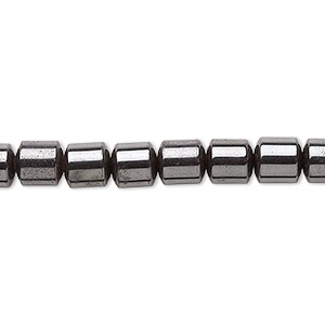 Bead, Hemalyke&#153; (man-made), magnetic, 6mm drum. Sold per 15-1/2&quot; to 16&quot; strand.