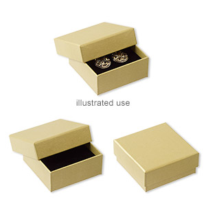 Gift and Presentation Boxes Paper Gold Colored