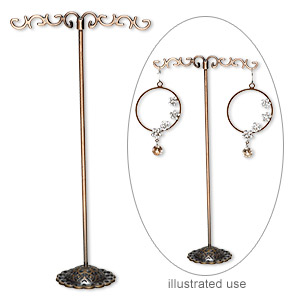 Earring Displays Copper Plated/Finished Copper Colored