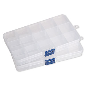6 Compartment Small Plastic Storage Box 