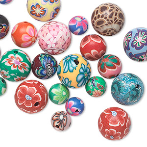 Beads Polymer Clay Multi-colored