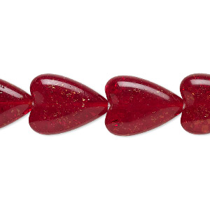Czech Beads Crackle Glass Reds