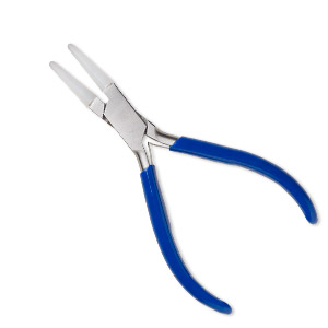 Pliers, EUROTOOL&reg;, round-nose, stainless steel / rubber / nylon, 5-1/2 inches. Sold individually.