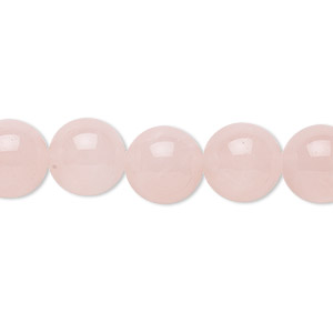 Bead, rose quartz (natural), 10mm round, B grade, Mohs hardness 7. Sold per 15-1/2&quot; to 16&quot; strand.