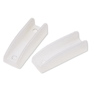 Replacement jaw, nylon, white. Sold per pkg of (2) 2-piece sets.
