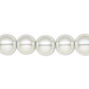 Bead, Hemalyke&#153; (man-made), magnetic, silver, 10mm round. Sold per 16-inch strand.