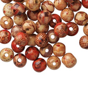 Beads Other Wood Multi-colored