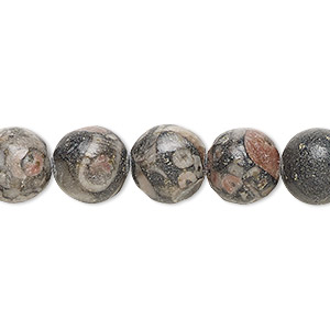Beads Grade B Fossil Agate