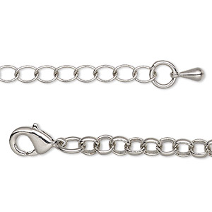 Chain Bracelets Imitation rhodium-plated Silver Colored