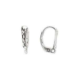 Leverback Earring Findings Sterling Silver Silver Colored
