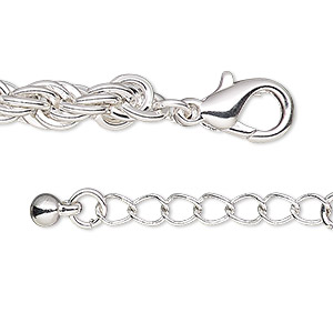 Chain Necklaces Steel Silver Colored