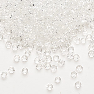 Seed bead, Dyna-Mites™, glass, opaque black, #8 round. Sold per 1/2  kilogram pkg. - Fire Mountain Gems and Beads