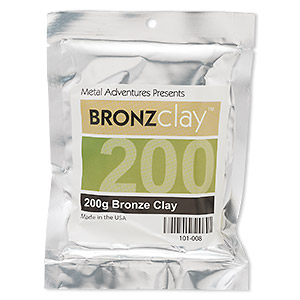 BRONZclay&#153;, 1550-degree formula. Sold per 200-gram pkg.