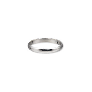 Ring, sterling silver, 2.5mm wide, size 6. Sold individually.