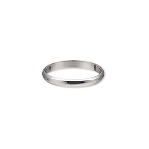 Ring, sterling silver, 2.5mm wide, size 8. Sold individually.