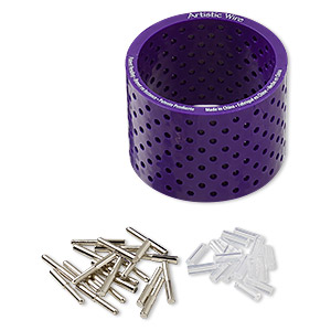 Artistic Wire® 3D Armband-Werkzeug mit 20 Heringe und Halter Röhrchen 
