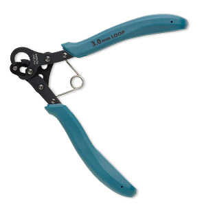 Pliers, Bead Smith&reg; 1-Step Looper&reg; Big, steel and rubber, dark green, 5 inches. Sold individually.