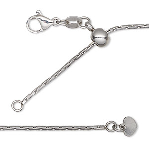 Chain Necklaces Stainless Steel Silver Colored