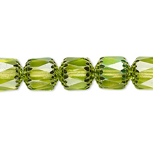Czech Beads Glass Greens