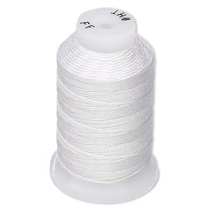 Thread, Purely Silk&#153;, white, size FF. Sold per 115-yard spool.
