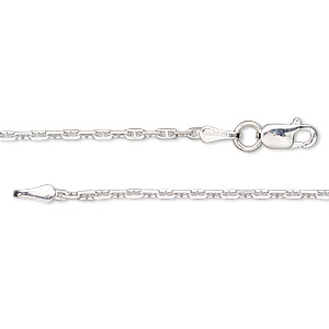Chain, sterling silver, 1.6mm anchor, 16 inches with lobster claw clasp. Sold individually.