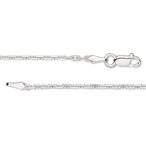 Chain, sterling silver, 1.6mm anchor, 20 inches with lobster claw clasp. Sold individually.