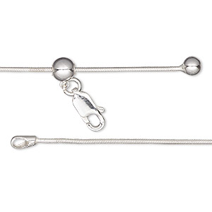 Sterling Silver Extender for Necklace, Adjustable Silver Chain