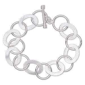 Other Bracelet Styles Silver Plated/Finished Silver Colored