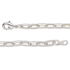 Chain, stainless steel, 3.2mm ball, 24 inches with lobster claw clasp. Sold  individually. - Fire Mountain Gems and Beads