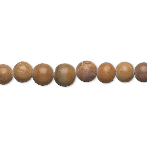 Bead, tigerskin &quot;jasper&quot; (limestone) (natural), 6-7mm round, D grade, Mohs hardness 4 to 5. Sold per 15&quot; to 16&quot; strand.