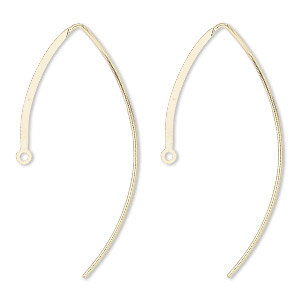 Hook Ear Wire Findings Gold-Filled Gold Colored