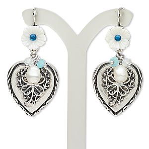 Leverback Earrings Silver Colored Everyday Jewelry