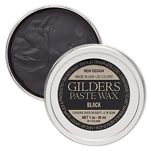 Wax paste, Gilders Paste&reg;, black. Sold per 1-ounce canister.