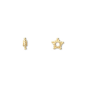 Spacer Beads Vermeil Gold Colored