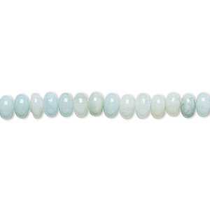 Bead, amazonite (natural), 6x4mm rondelle, B grade, Mohs hardness 6 to 6-1/2. Sold per 15-1/2&quot; to 16&quot; strand.