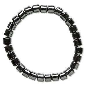Bracelet, stretch, Hemalyke&#153; (man-made), 6mm drum, 6-3/4 inches. Sold individually.