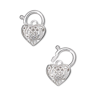 Heart Shaped Sterling Silver Clasp