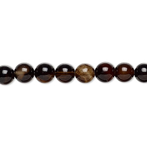 Beads Grade B Black Agate
