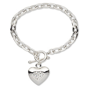 Other Bracelet Styles Imitation rhodium-plated Silver Colored