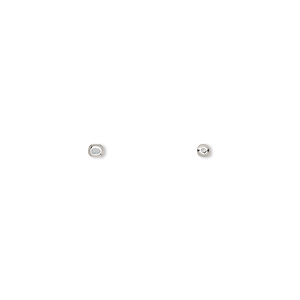 Spacer Beads Sterling Silver Silver Colored