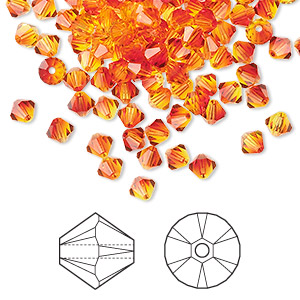 Beads Crystal Oranges / Peaches