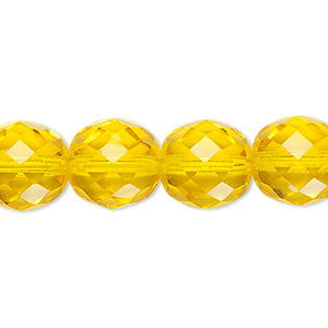 16pc 12mm faceted round crystal glass beads-1641x2 