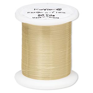 Thread, Kevlar®, natural, 0.15mm diameter, 6-pound test. Sold per